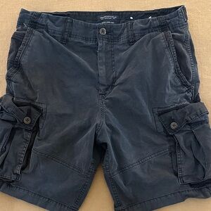 American Eagle Outfitters Dark Blue Cargo Shorts